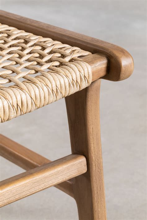 Pack de 4 chaises de salle à manger en bois de teck Malmö - SKLUM
