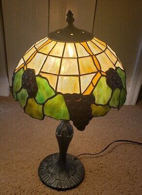 Lamp Tiffany Style Antiqued Table Stained Glass Vintage Shade Lamp | eBay