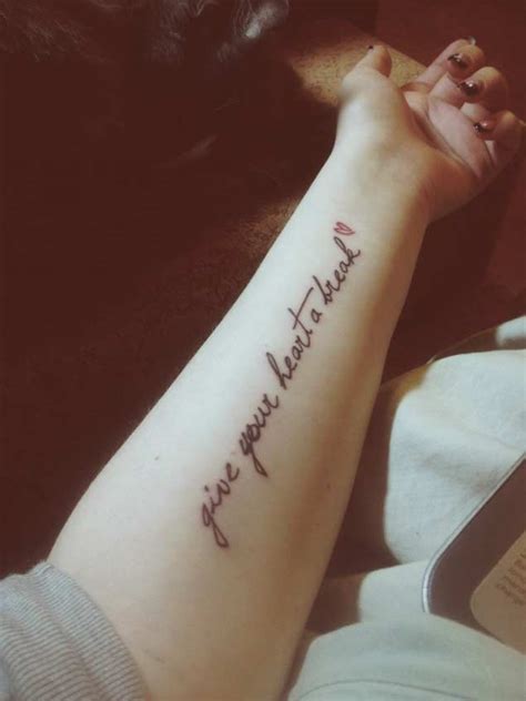 30 Relatable Love Quote Tattoos - TattooBlend