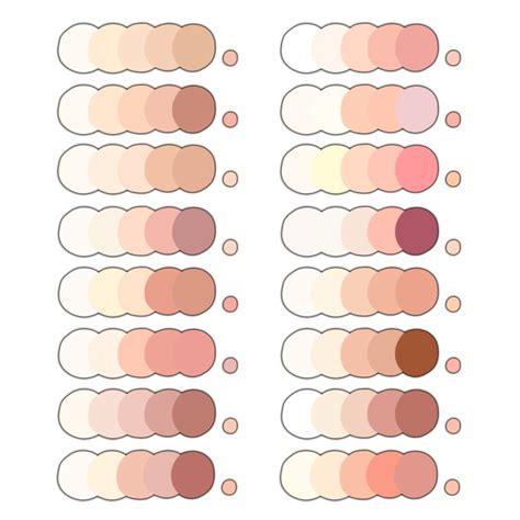 Skin Color Palette And Shades Reference Skin Color Pa - vrogue.co