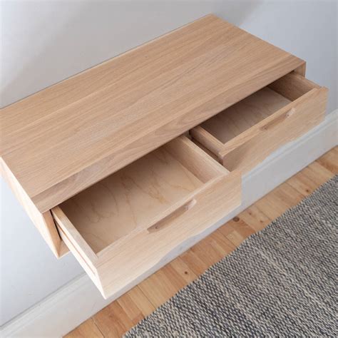 Oak Floating Dressing Table Floating Desk Small Dressing Dressing Table ...