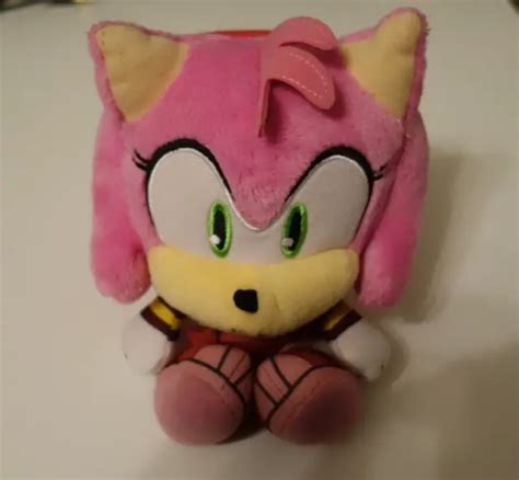 SEGA SONIC THE Hedgehog Sonic Boom Plush 6 inch by Tomy Amy Rose Girl Pink Toy £25.99 - PicClick UK