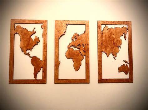 Vintage World Map Large Map Wood Wall Art Wooden Map - vrogue.co