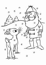 Free Rudolph The Red Nosed Reindeer Coloring Pages sketch template
