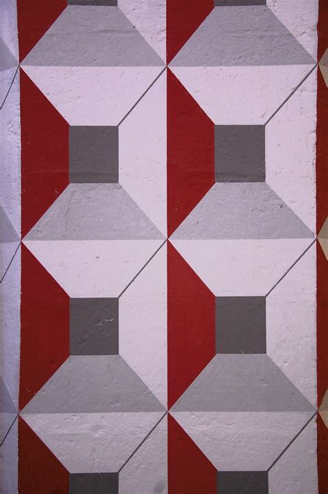 Free Images : white, floor, wall, pattern, line, red, geometry, color, tile, black, circle, art ...