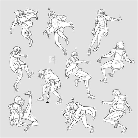 Sketchdump February 2018 [Dynamic poses] by DamaiMikaz on DeviantArt | Dynamic poses drawing ...