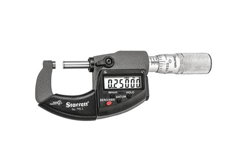 Starrett 795.1 IP67 Electronic Outside Micrometer with Output ...