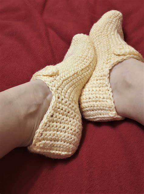 PDF Crochet pattern slippers with buttons knitted home | Etsy