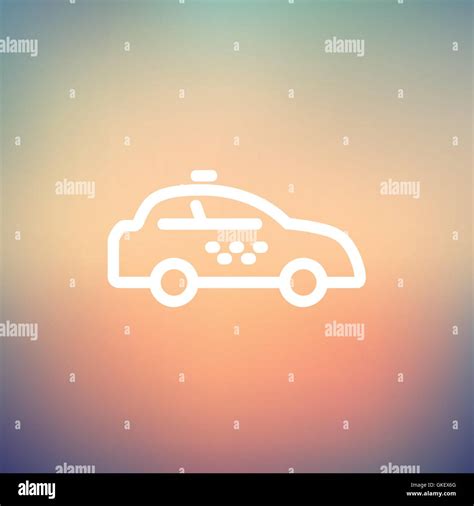 Police car thin line icon Stock Vector Image & Art - Alamy