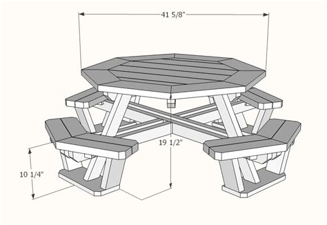 Kids octagon picnic table plans » Famous Artisan
