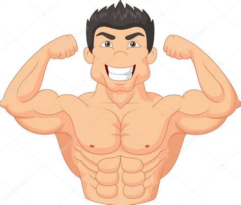 Cartoon Bodybuilder Stock Vector Image by ©tigatelu #49600071