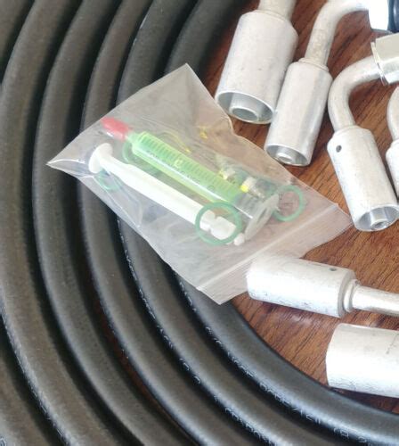 134a A/C Air Conditioning Ext Length Hoses & Fittings & O-rings Kit ...