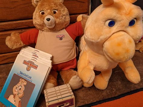 Teddy Ruxpin & Grubby 3rd gen.-1985 restored & working, + 7 story tapes & books | #3918529538