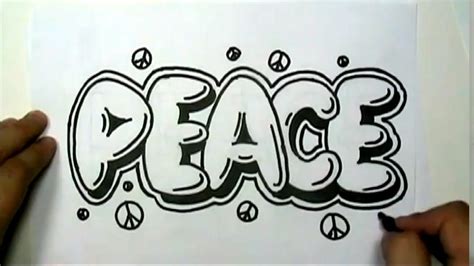 paz grafitada em letras bomber - Pesquisa Google | Graffiti lettering ...