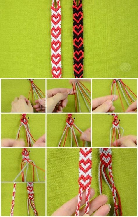 How to Make Heart Friendship Bracelet | UsefulDIY.com | Yarn bracelets, Diy bracelets easy ...