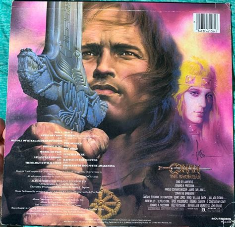 CONAN THE BARBARIAN Soundtrack LP Basil Poledouris (MCA-6108) 1982 Vinyl Album | #4635546347