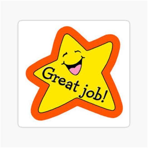 "Great job ! " Sticker for Sale by Singerevita | Redbubble