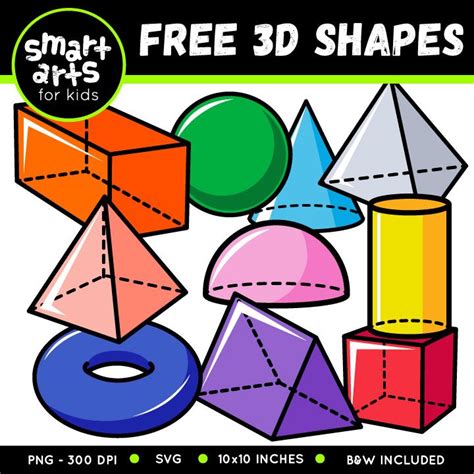 Math 3D Shapes COLOSSAL Bundle Clip Art - Educational Clip Arts and Bible Stories