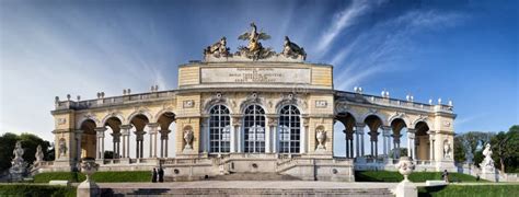 Schonbrunn Gardens and Gloriette Pavilion in Vienna Editorial Photography - Image of castle ...