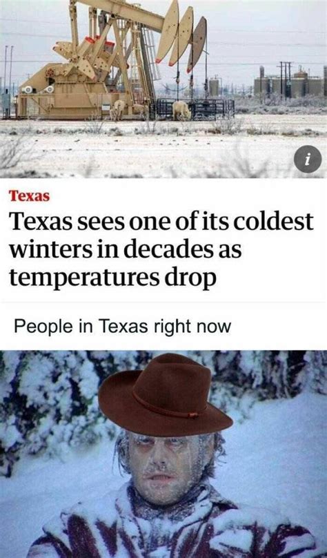 Memes And Tweets About Texas In Snow | Fun