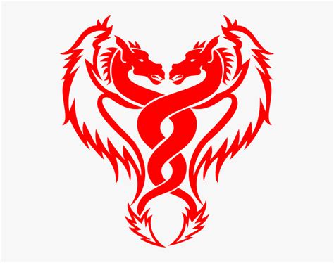 Red Dragon Png - Simple Dragon Logo Design, Transparent Png ...