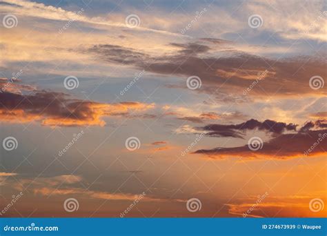 The Beautiful Sunset Painted the Sky with a Stunning Array Stock Image ...