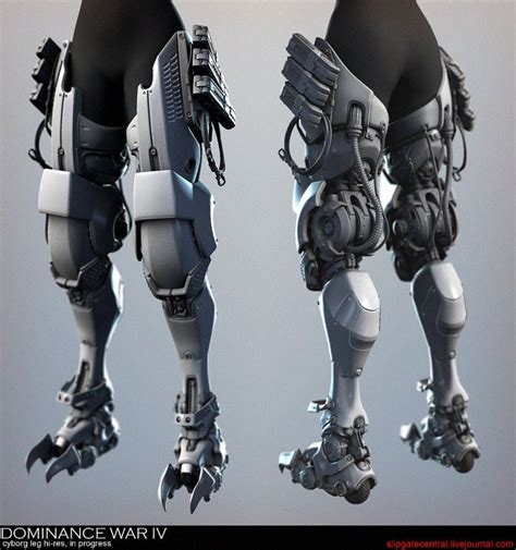 Cyberpunk Rpg, Cyberpunk Fashion, Robot Concept Art, Armor Concept, Robot Leg, Robot Parts ...