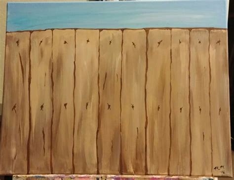 Pin by Maddie McFadden on my painting | Painting, Wood, Fence