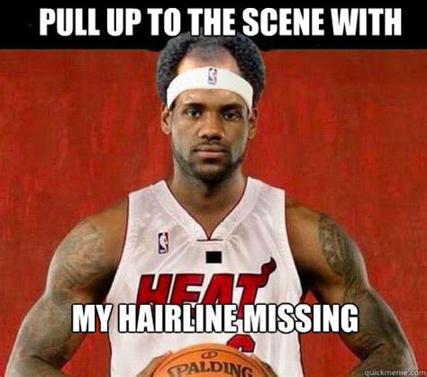 Lebron James Shaved his beard to make his hairline not so obvious, didn ...