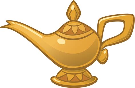 Download HD Genie Lamp With Smoke Clipart - Disney Aladdin Lamp ...