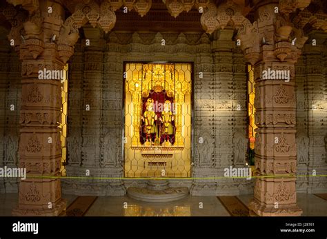 Inside view of BAPS Shri Swaminarayan Mandir Pune Maharashtra Stock Photo - Alamy