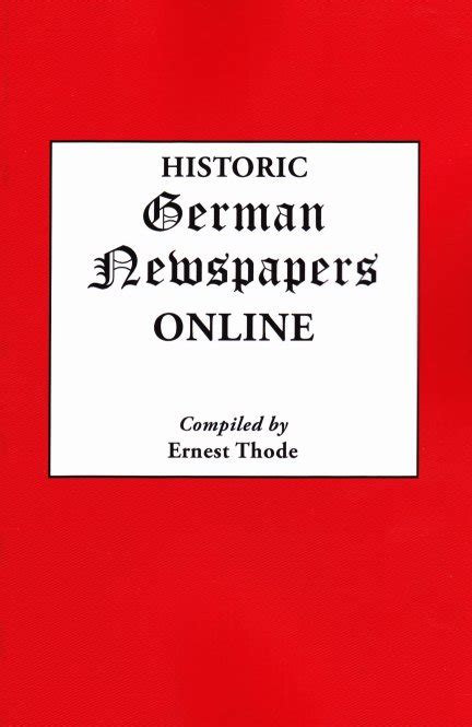 So Many Ancestors!: Historic German Newspapers Online