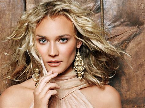 Diane Kruger with rustic wood wall background HD wallpaper download