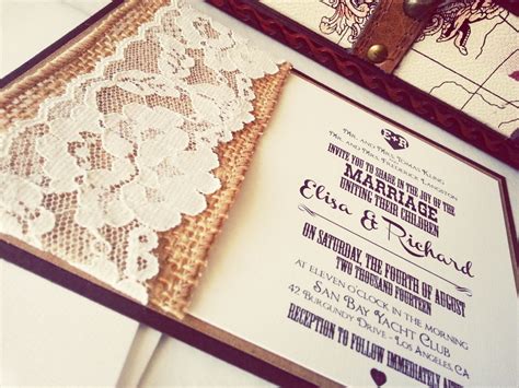 Rustic Printable Wedding Invitations