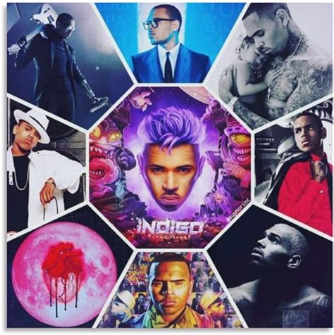 Jiaobaba Chris Brown Indigo Album Cover HD Canvas Art Poster and Wall ...