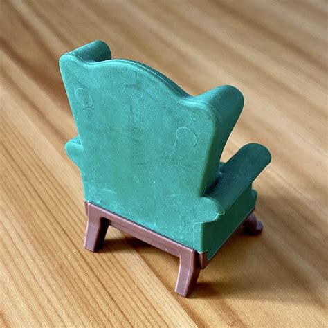 Vintage Playmobil Victorian Furniture Spare | Green High Back Accent Armchair | eBay