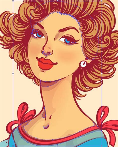 How to Create a 50s Fashion Illustration in Adobe Illustrator | Adobe illustrator art ...