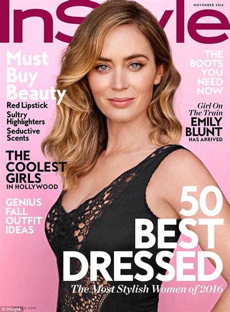 Emily Blunt talks overcoming stutter as she stuns for InStyle cover | Daily Mail Online