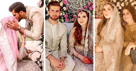 Shaheen Shah Afridi's wedding pictures with his wife Ansha Afridi ...