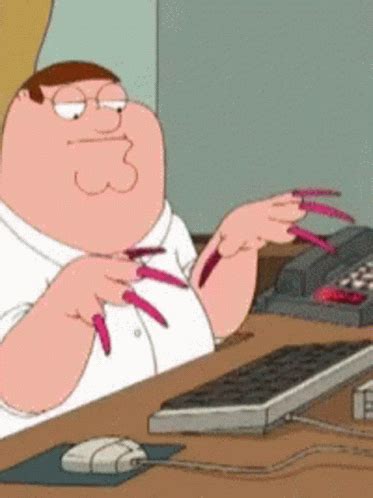 Peter Griffin Nails Typing Gif - Peter Griffin Nails | Experisets