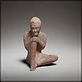 Terracotta statuette of a seated African (known as Ethiopian) boy | Greek, Rhodian | Late ...