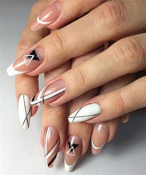 Incredible Simple White Line Nail Designs Ideas - jonathansamplecomics