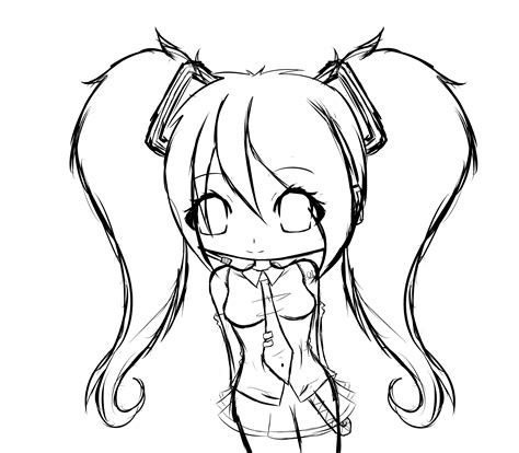 Miku Hatsune SKETCH by xDeliciousDemise on DeviantArt