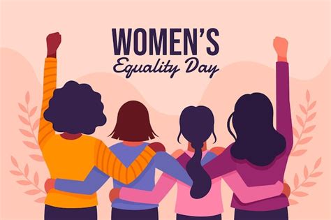 Free Vector | Cartoon women's equality day illustration