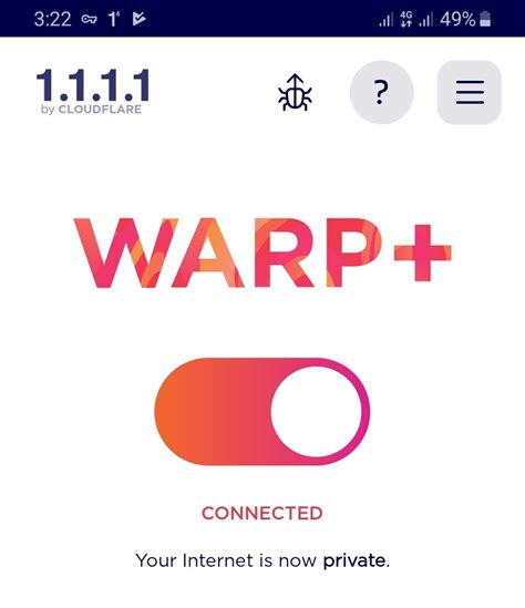 Download Warp VPN, Cloudflare Unlimited Free Mobile VPN