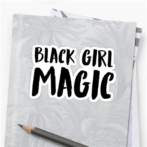 "Black Girl Magic" Sticker by ErinAzie | Redbubble