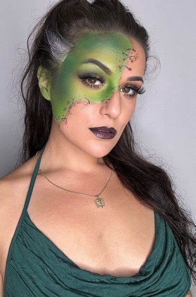 40+ Spooky Halloween Makeup Transformation Ideas : Frankenstein's ...