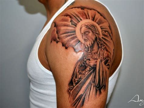 [Download 18+] 43+ Tattoo Designs For Men Shoulder Jesus Pictures cdr