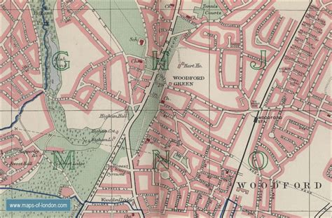 Map of Woodford, London