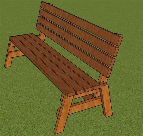 PLANS for Park Bench Plans 6ft Long DIY 2x4 Wood Construction - Etsy Canada